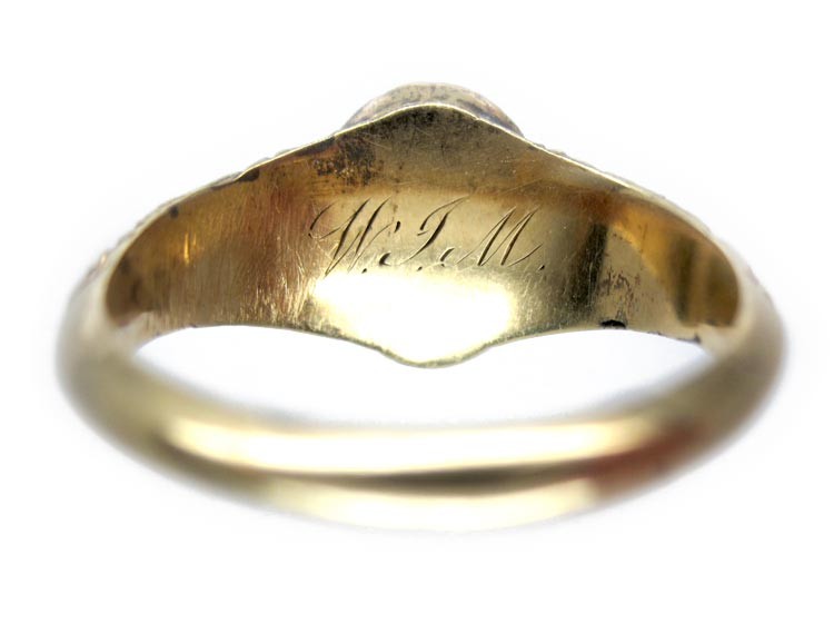 18ct Gold Georgian Foiled Citrine Ring