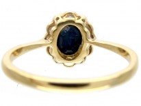 Sapphire & Diamond Cluster Ring