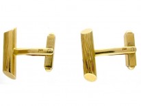 18ct Gold Bark Design Cufflinks
