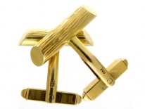18ct Gold Bark Design Cufflinks