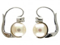 Pearl & Diamond Earrings
