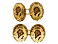 Victorian Garter 18ct Gold Cufflinks