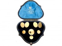 Gold Cufflinks & Studs Set in Original Case