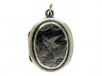 Silver Small Victorian Locket