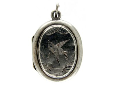 Silver Small Victorian Locket