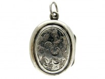 Silver Small Victorian Locket