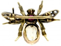 Gem Set Bug Brooch