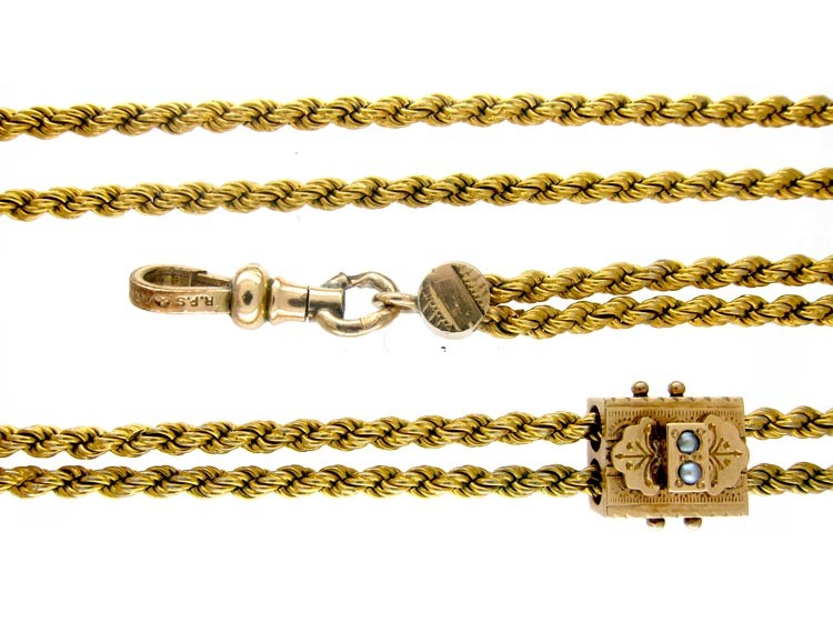 Pinchbeck & Gold Guard Chain