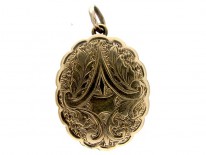 Gold Back & Front Triple Locket