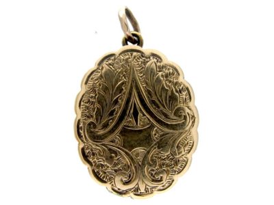 Gold Back & Front Triple Locket
