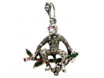 Paste Monkey Silver Pendant