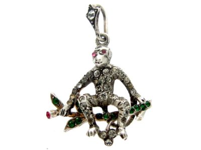 Paste Monkey Silver Pendant