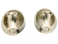 Silver Ball Clip on Earrings