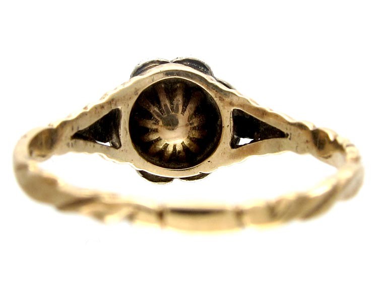Georgian Rose Diamond Cluster Ring