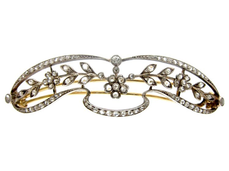 Edwardian Diamond Hair Clip