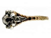 Georgian Rose Diamond Cluster Ring