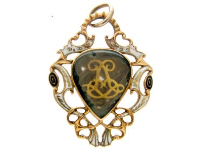 Georgian Enamel Locket Pendant