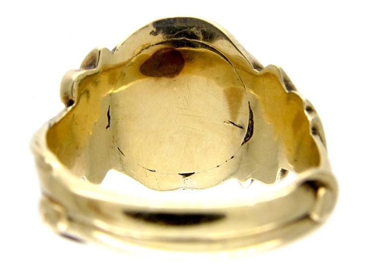 Cabochon Garnet Early Victorian Ring