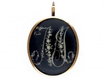 Large Georgian Monogram Pendant