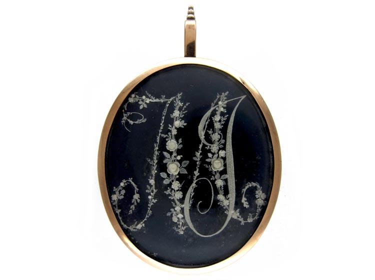 Large Georgian Monogram Pendant