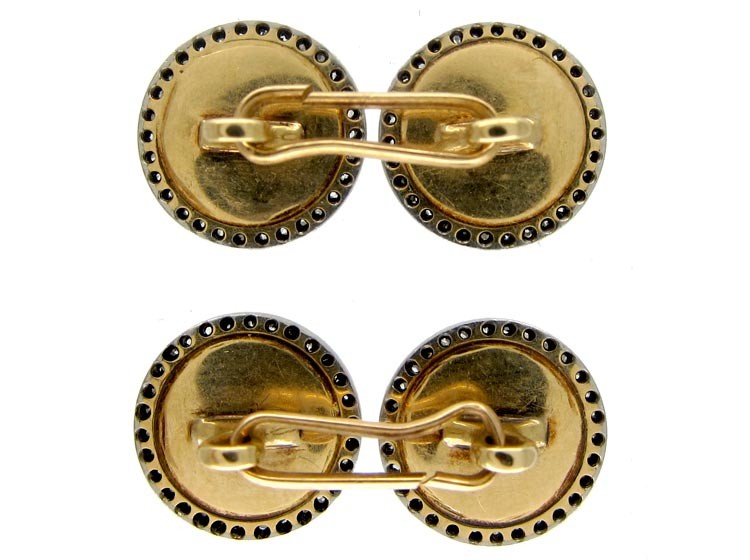 Onyx & Diamond Art Deco Cufflinks