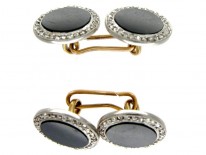 Onyx & Diamond Art Deco Cufflinks