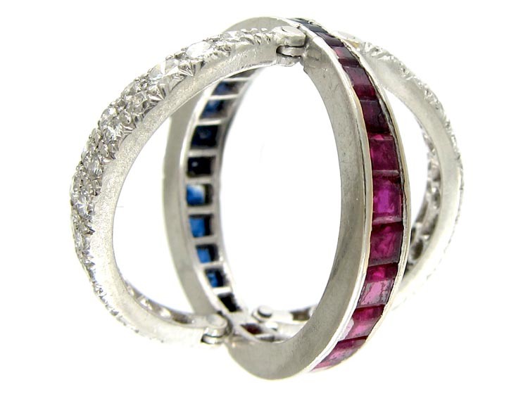 Flip Over Night & Day Gem Set Ring