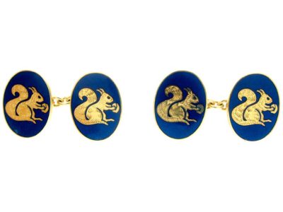 Squirrel 18ct Gold Cufflinks