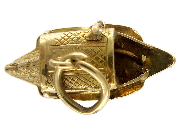 Gold Boat Charm
