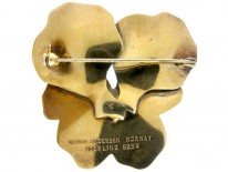David Andersen Large Silver Pansy Brooch
