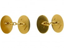 18ct Gold Crested Cufflinks