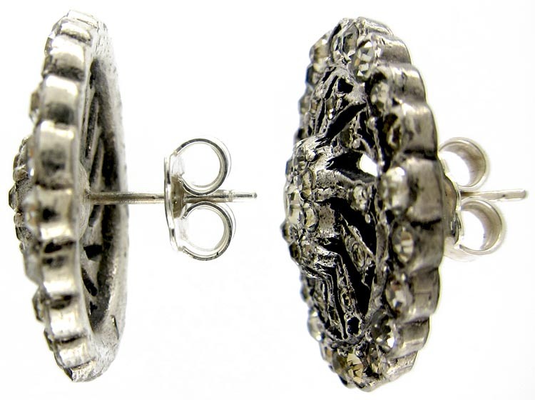 Paste Silver Earrings