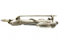 Scottish Silver Anchor Brooch