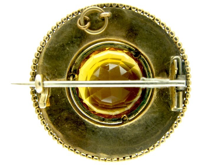 Scottish Gold & Agate Brooch