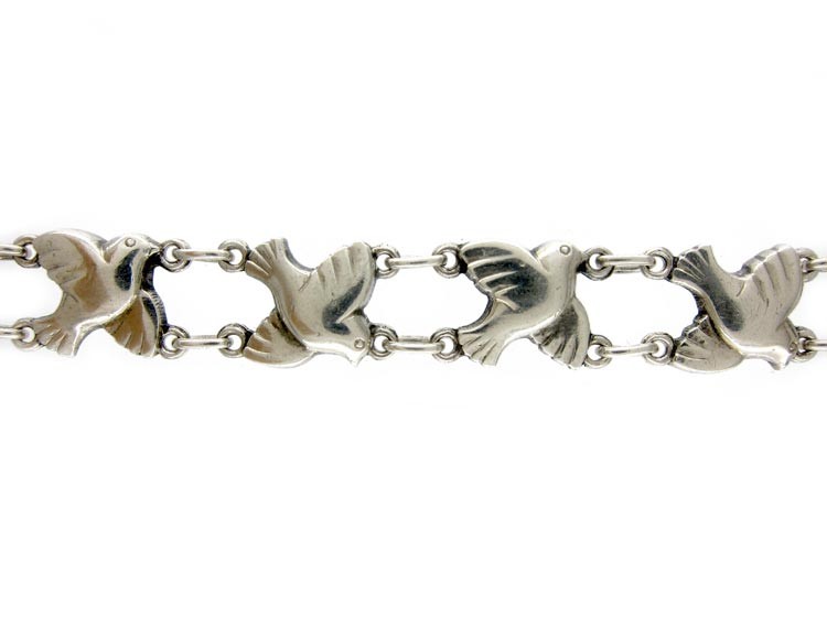 Silver Birds Bracelet