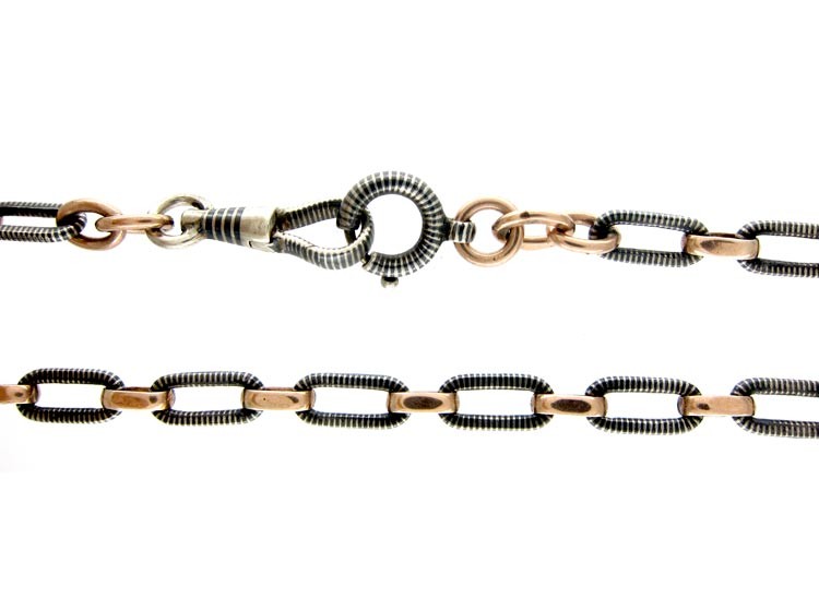 Silver & Niello Chain