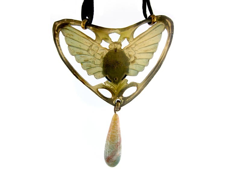 George Pierre Carved Horn Pendant