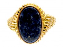 Lapis 15ct Gold Victorian Signet Ring