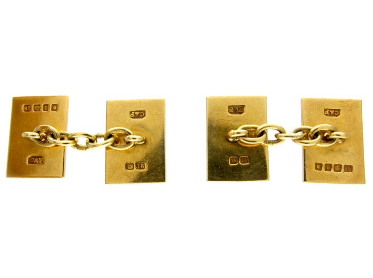 Enamel 18ct Gold Cufflinks