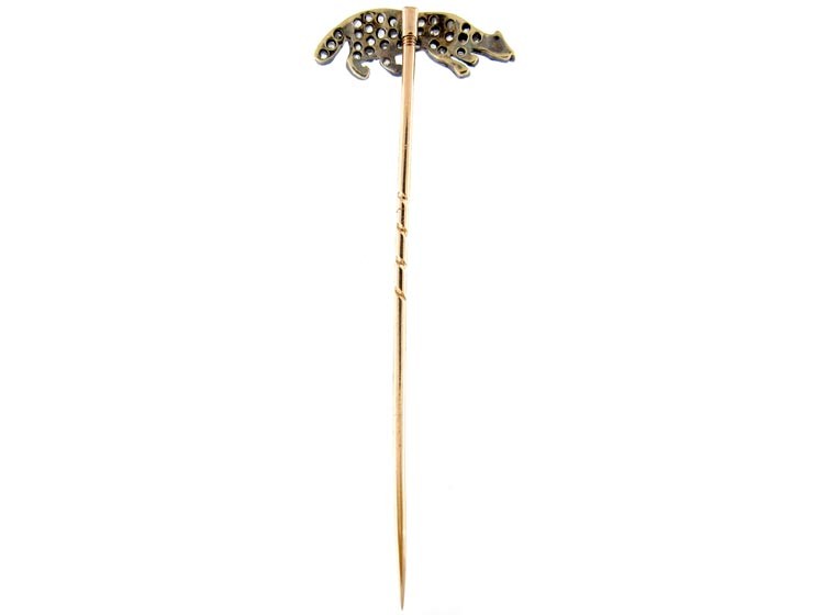 Diamond Badger Tie Pin