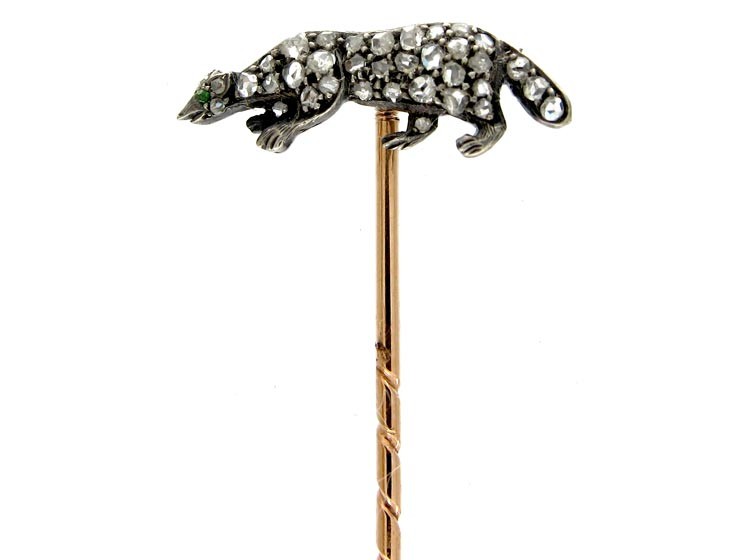 Diamond Badger Tie Pin