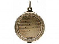 Large Silver Gilt Locket