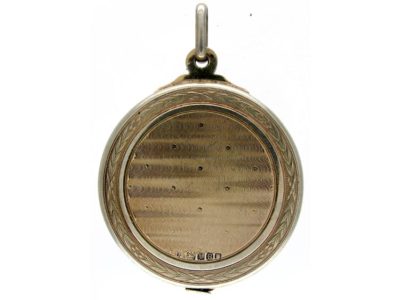 Large Silver Gilt Locket