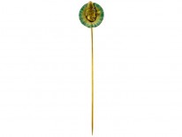 18ct Gold Enamel Pierrot Tie Pin