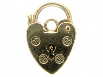 Gold Padlock Charm