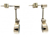 Diamond & Aquamarine Earrings