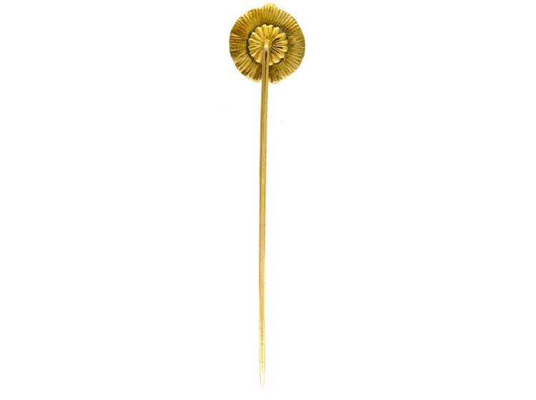 18ct Gold Enamel Pierrot Tie Pin