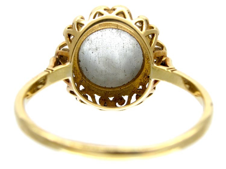 Man in Moon Moonstone Ring