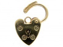 Gold Padlock Charm