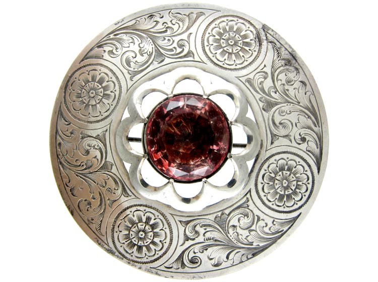 Scottish Plaid Brooch